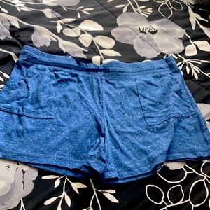 Blue athletic shorts